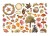 Ozdoby papierowe samoprzylepne Ephemera Woodland DFLCT34 Stamperia
