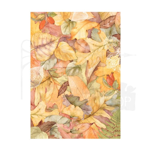 Papier ryżowy A6 Woodland Background - zestaw 8szt DFSAK6011 Stamperia