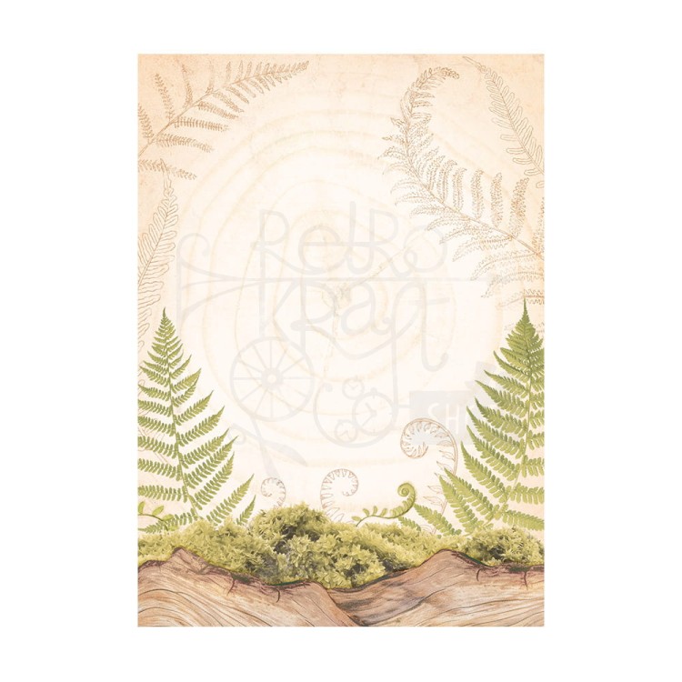 Papier ryżowy A6 Woodland Background - zestaw 8szt DFSAK6011 Stamperia