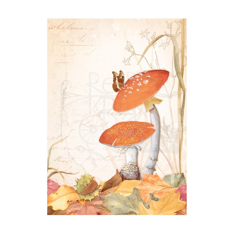 Papier ryżowy A6 Woodland Background - zestaw 8szt DFSAK6011 Stamperia