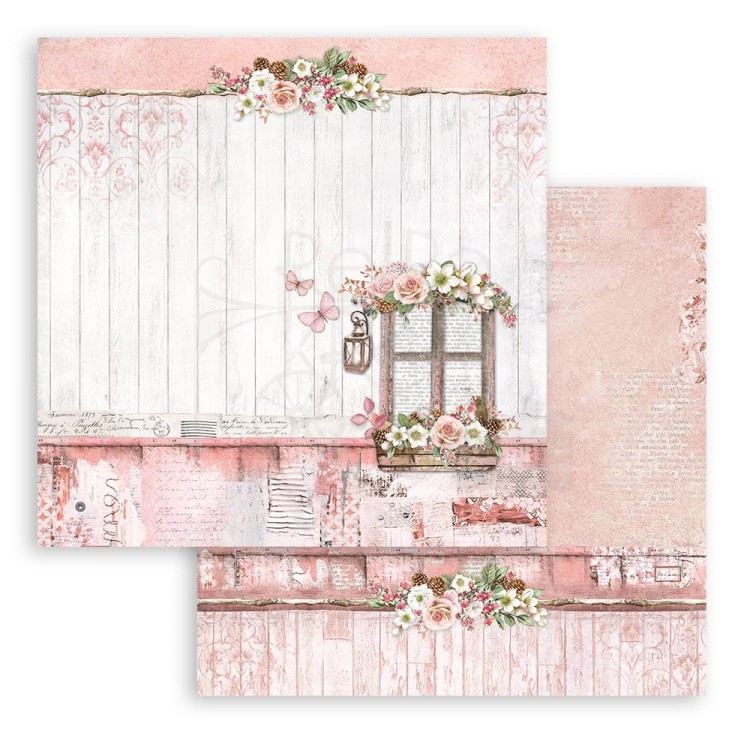 Zestaw papierów do scrapbookingu 20x20 Rose Land SBBS85 Stamperia