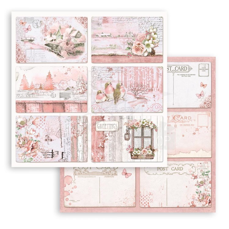Zestaw papierów do scrapbookingu 20x20 Rose Land SBBS85 Stamperia