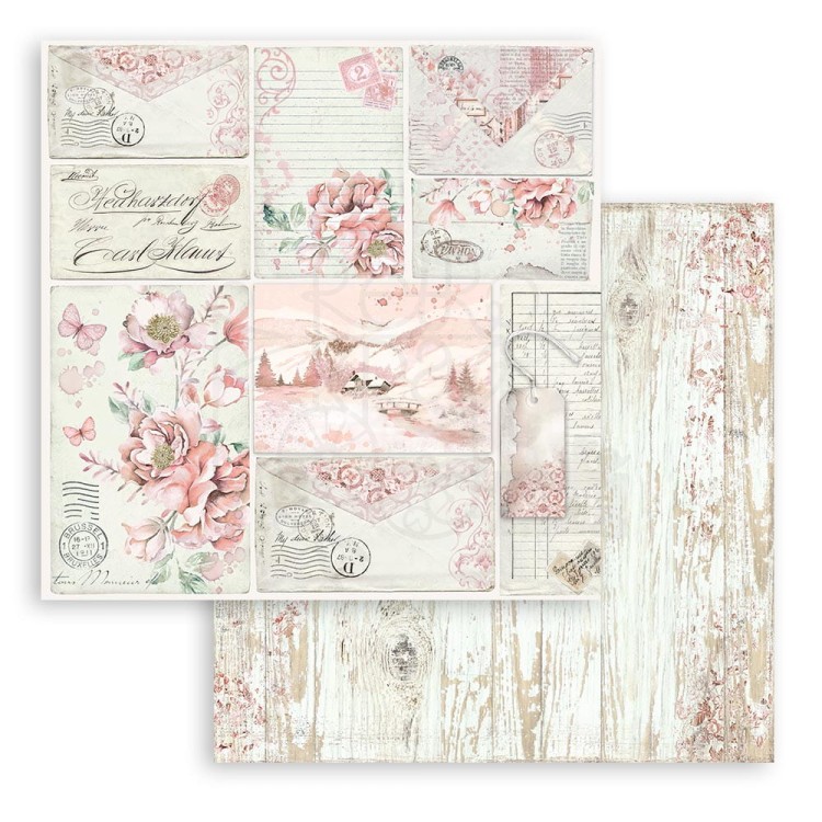 Zestaw papierów do scrapbookingu 20x20 Rose Land SBBS85 Stamperia