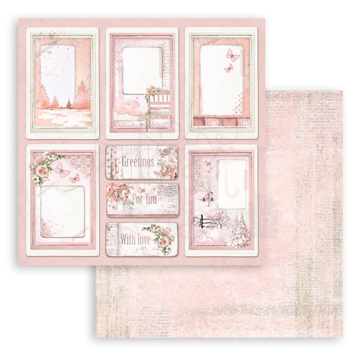 Zestaw papierów do scrapbookingu 20x20 Rose Land SBBS85 Stamperia
