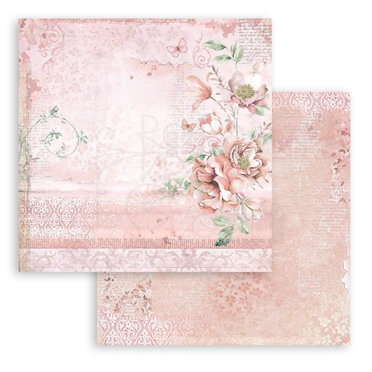 Zestaw papierów do scrapbookingu 20x20 Rose Land SBBS85 Stamperia