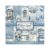 Zestaw papierów do scrapbookingu 20x20 Blue Land SBBS84 Stamperia
