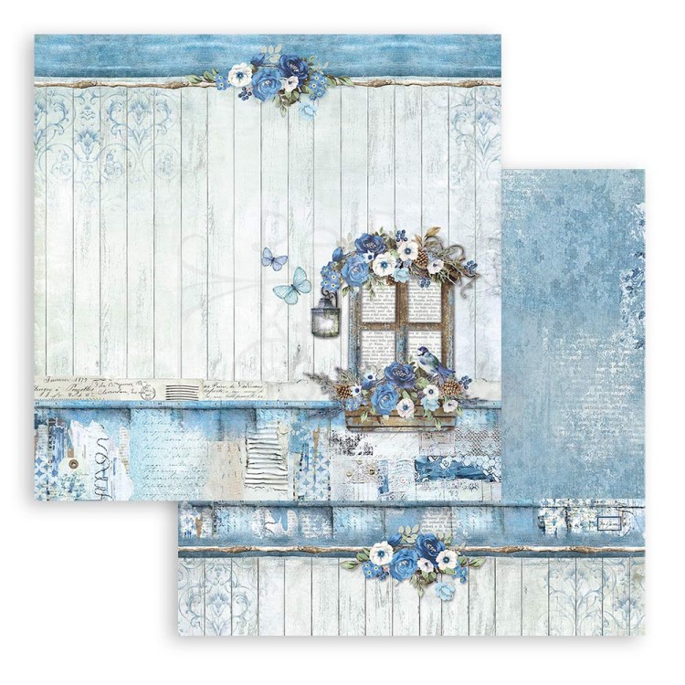 Zestaw papierów do scrapbookingu 20x20 Blue Land SBBS84 Stamperia