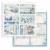 Zestaw papierów do scrapbookingu 20x20 Blue Land SBBS84 Stamperia