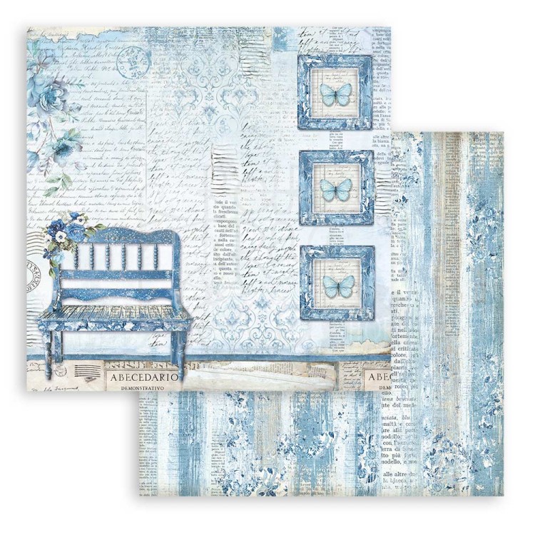 Zestaw papierów do scrapbookingu 20x20 Blue Land SBBS84 Stamperia