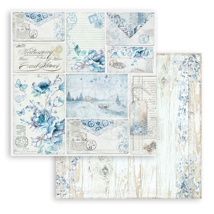 Zestaw papierów do scrapbookingu 20x20 Blue Land SBBS84 Stamperia
