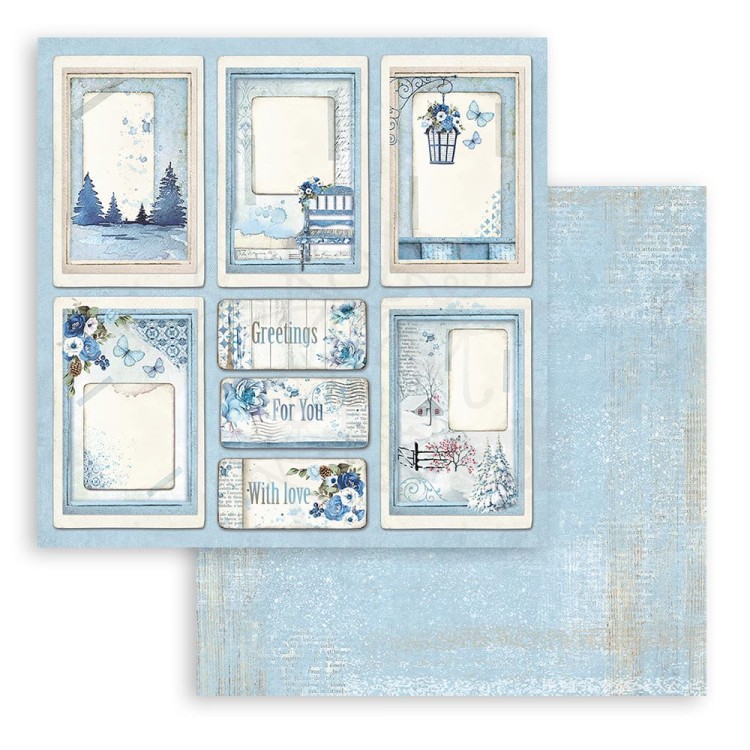 Zestaw papierów do scrapbookingu 20x20 Blue Land SBBS84 Stamperia