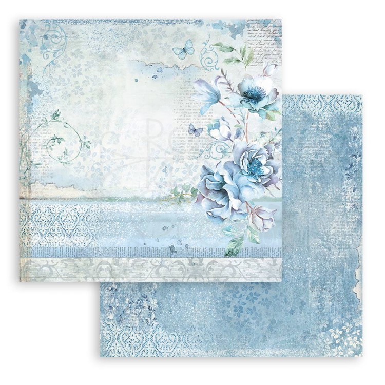 Zestaw papierów do scrapbookingu 20x20 Blue Land SBBS84 Stamperia