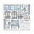 Zestaw papierów do scrapbookingu 20x20 Blue Land SBBS84 Stamperia