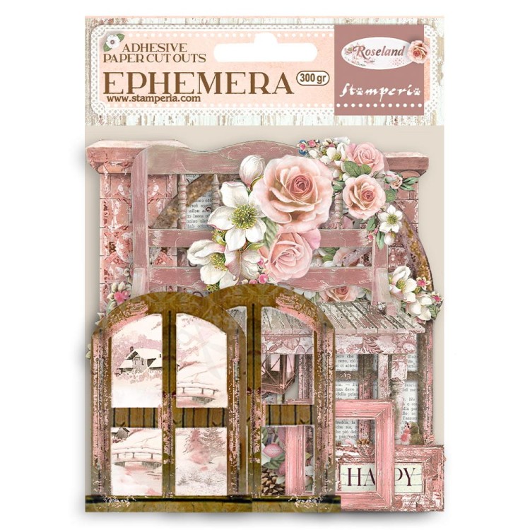 Ozdoby papierowe samoprzylepne Ephemera Rose Land DFLCT23 Stamperia