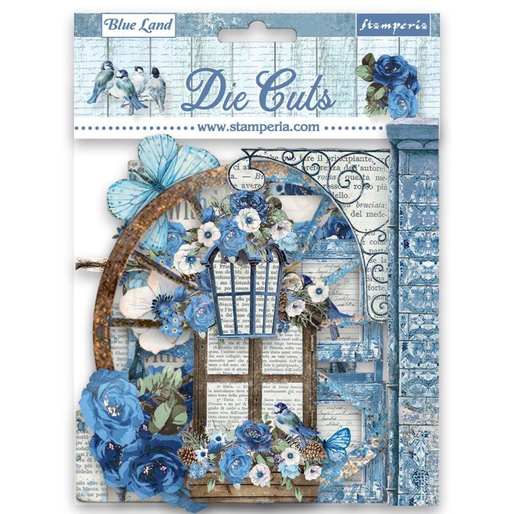 Ozdoby kształty tekturowe Die Cuts Blue Land DFLDC79 Stamperia