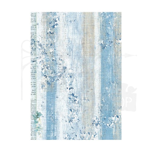 Rub-on transfer 10x21.6cm Blue Land DFLRB34 Stamperia