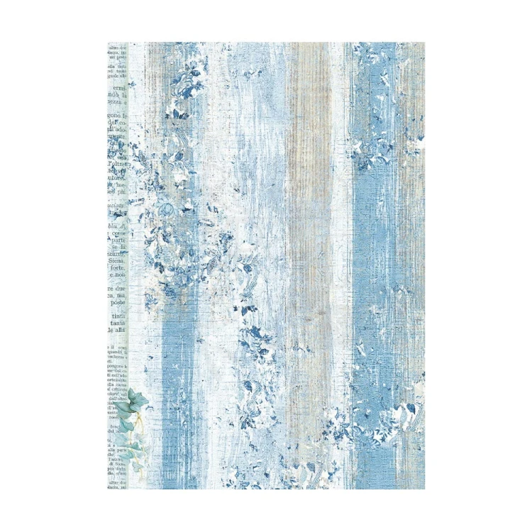 Rub-on transfer 10x21.6cm Blue Land DFLRB34 Stamperia