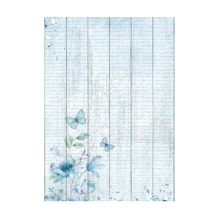 Rub-on transfer 10x21.6cm Blue Land DFLRB34 Stamperia