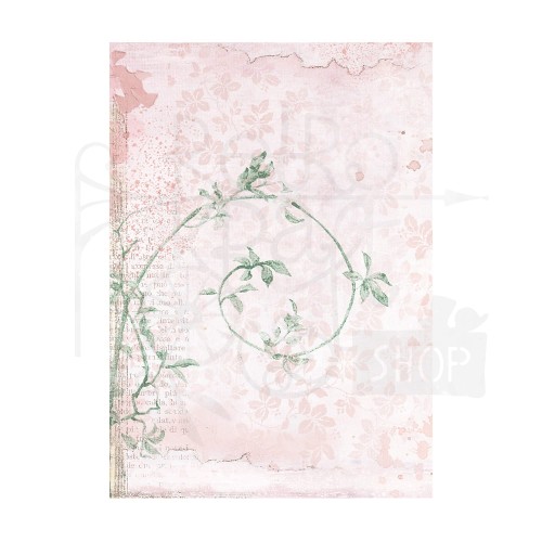 Papier ryżowy A6 Rose Land Background - zestaw 8szt DFSAK6006 Stamperia