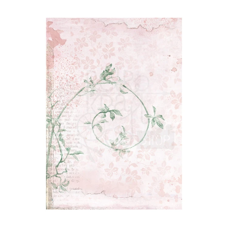 Papier ryżowy A6 Rose Land Background - zestaw 8szt DFSAK6006 Stamperia