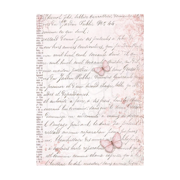 Papier ryżowy A6 Rose Land Background - zestaw 8szt DFSAK6006 Stamperia