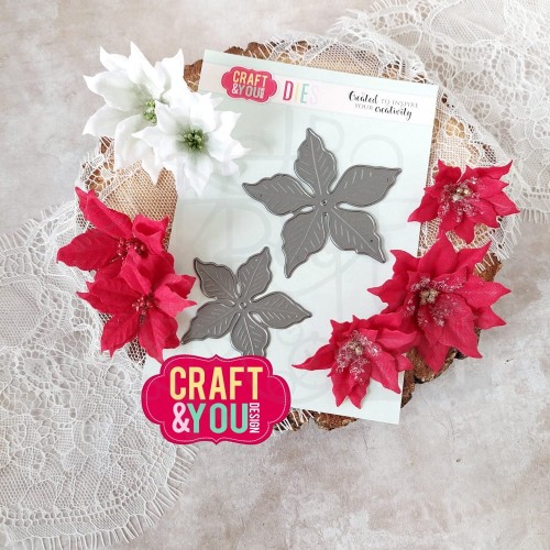 Wykrojnik Poinsecja Magdy CW261 Craft&amp;You Design