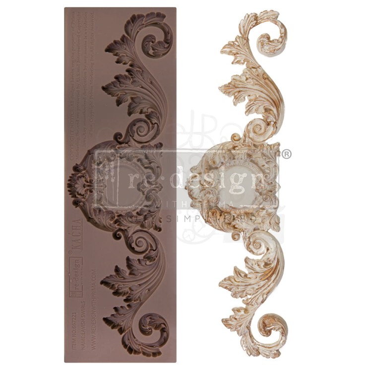 Foremka silikonowa 25x7.6 Kacha Lavish Swirls 667221 Prima