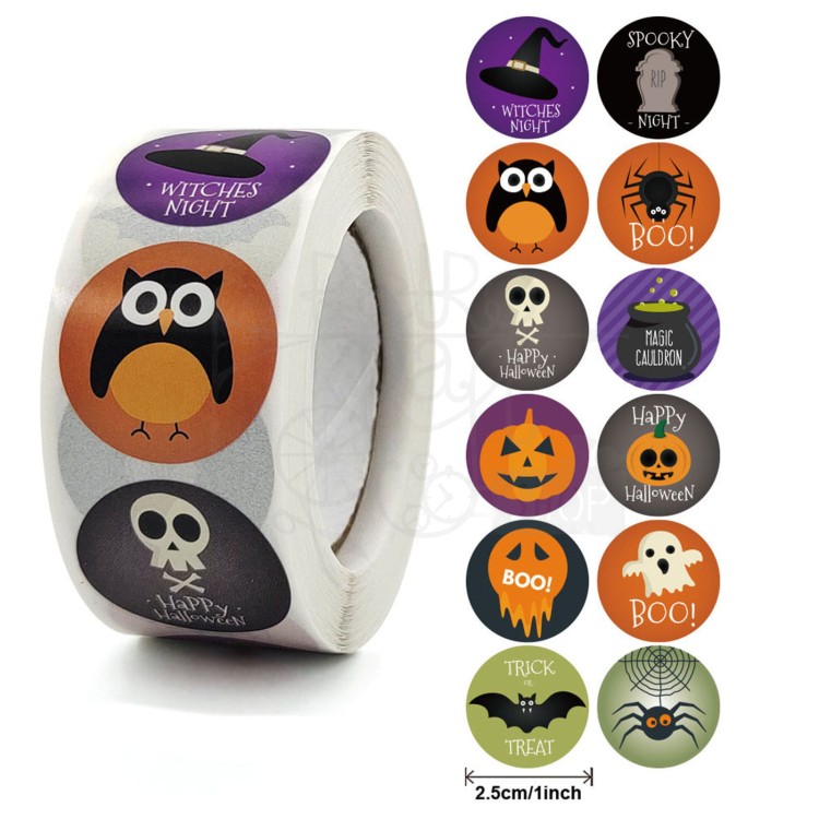 Naklejki z motywem Halloween - 24 szt