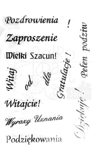 Stempel silikonowy akrylowy Napisy polskie 2 SK-NP 14102 Galeria Hobby