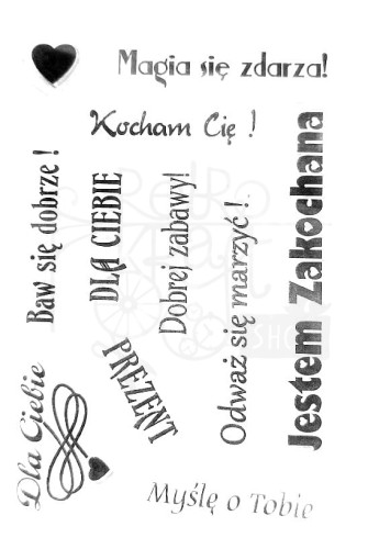 Stempel silikonowy akrylowy Napisy polskie 1 SK-NP 14101 Galeria Hobby