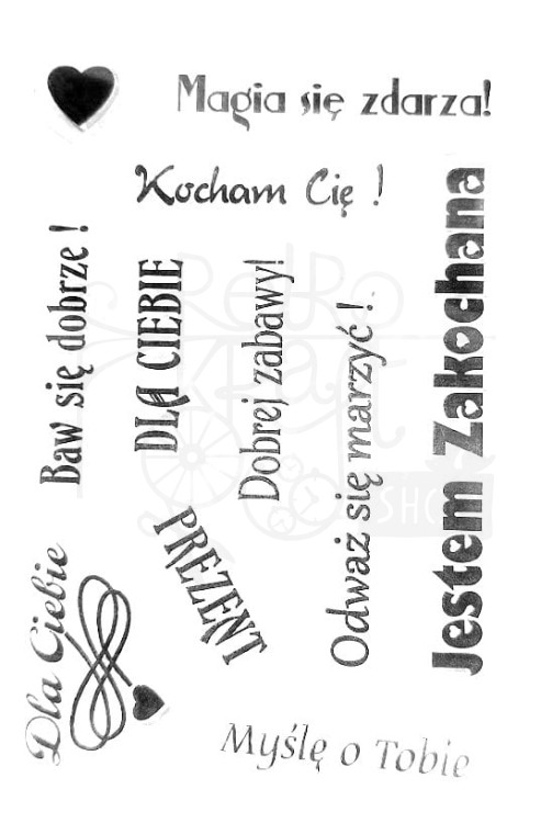 Stempel silikonowy akrylowy Napisy polskie 1 SK-NP 14101 Galeria Hobby