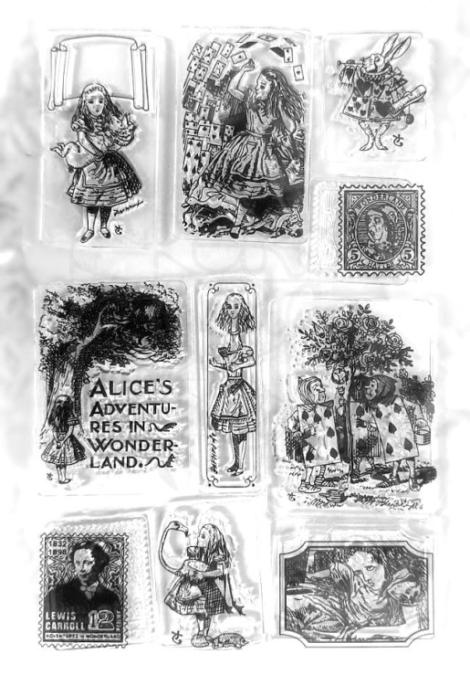 Stempel silikonowy akrylowy Alicja w Krainie Czarów SK-11165 Galeria Hobby