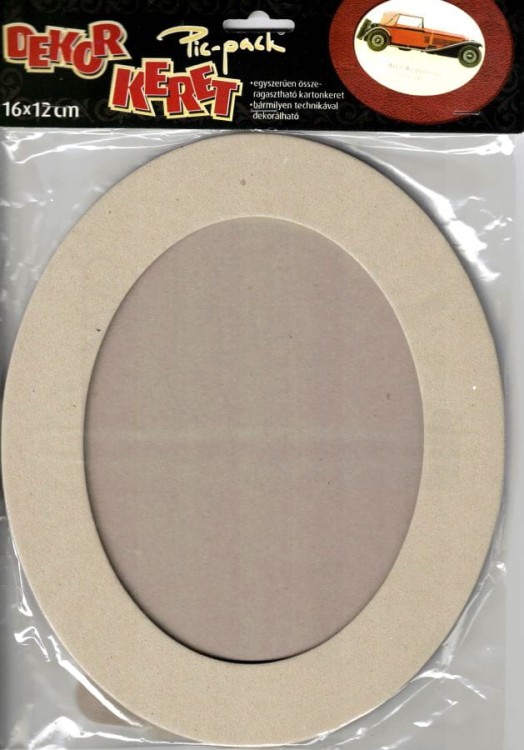 Ramka z tektury owal 16x12cm