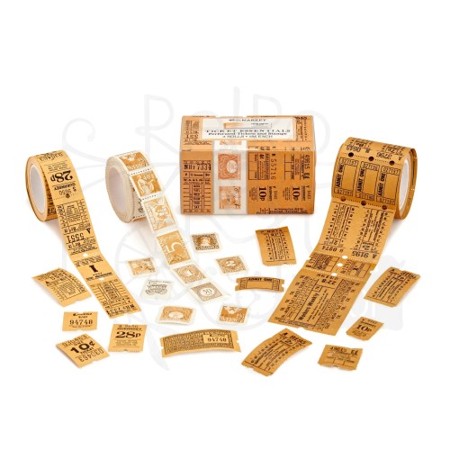 Ozdoby papierowe na rolce Color Swatch Peach Ticket Essentials 3 rolki CSP24807 49 and Market