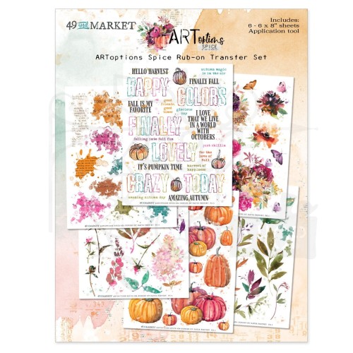 Rub-on transfer 15x20cm ARToptions Spice 6 arkuszy AOS25309 49 and Market