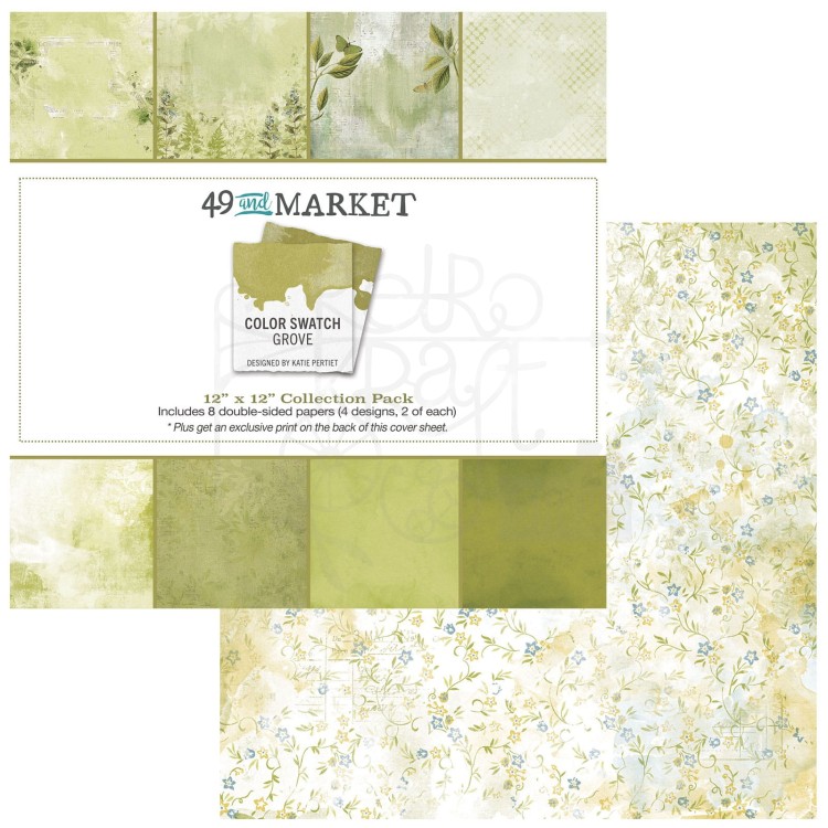 Zestaw papierów 30x30 Color Swatch Grove CSG25026 49 and Market