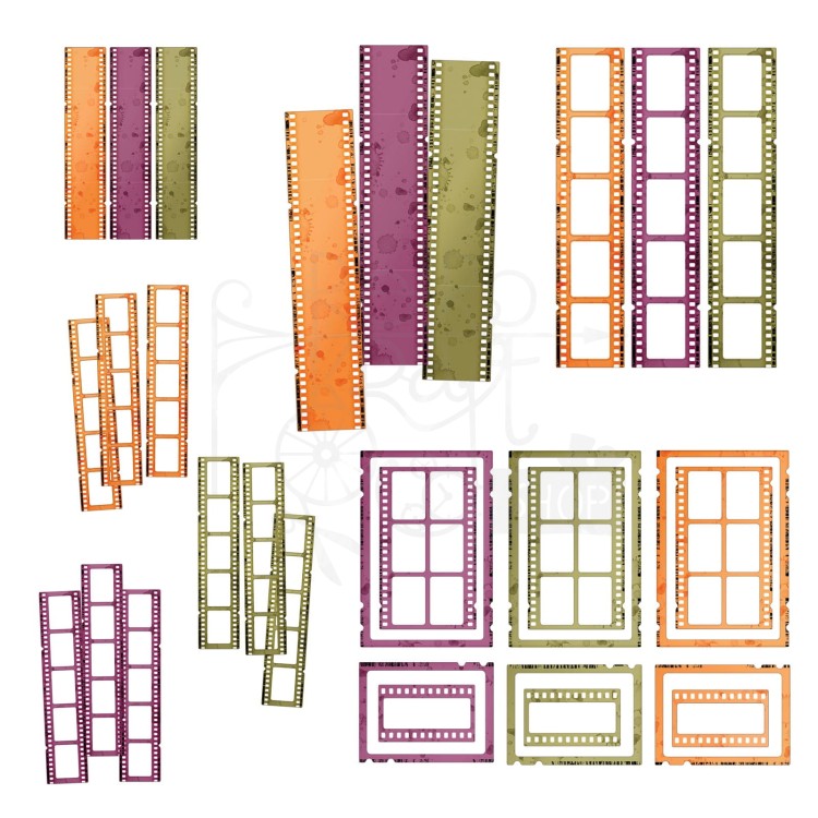 Ozdoby klisze ARToptions Spice Filmstrip Frames 30szt AOS25439 49 and Market
