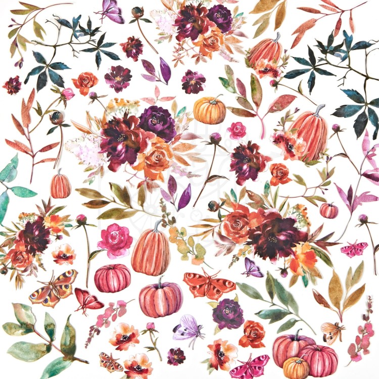 Ozdoby papierowe die-cuts ARToptions Spice Wildflowers 68szt AOS25354 49 and Market
