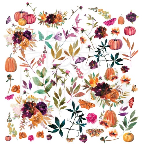 Ozdoby papierowe die-cuts ARToptions Spice Wildflowers 68szt AOS25354 49 and Market