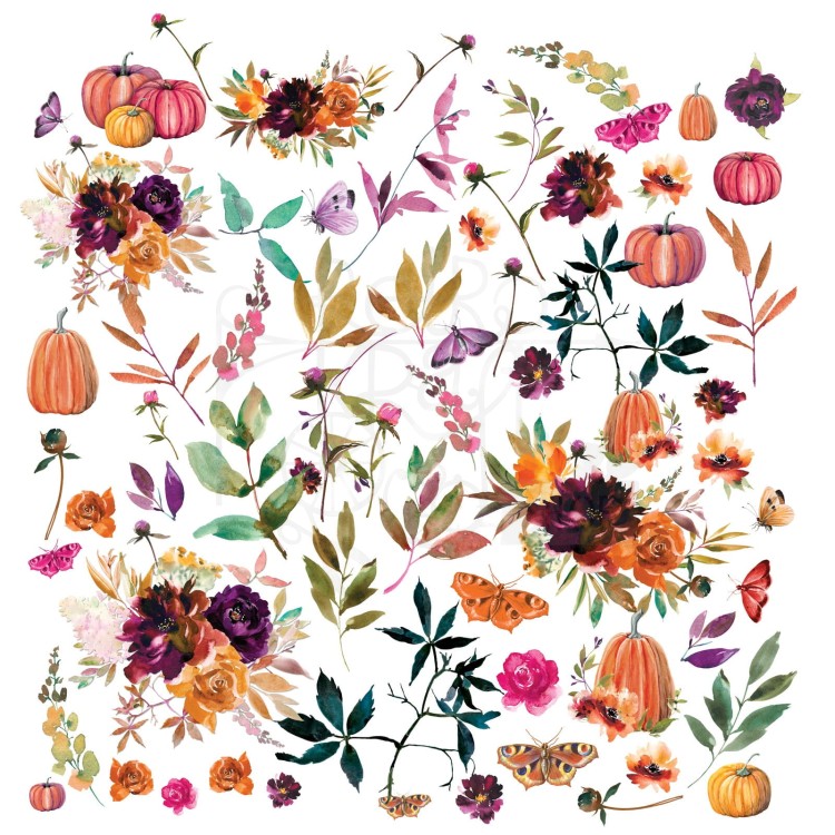 Ozdoby papierowe die-cuts ARToptions Spice Wildflowers 68szt AOS25354 49 and Market