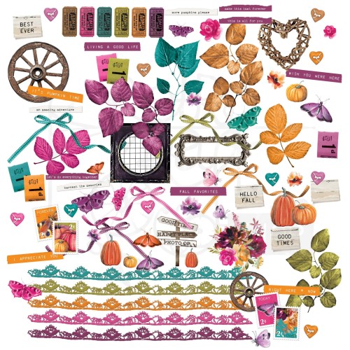 Ozdoby papierowe die-cuts ARToptions Spice Elements 89szt AOS25347 49 and Market
