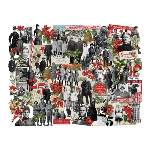 Ozdoby papierowe Idea-Ology Layers &amp; Paper Dolls Christmas 95szt TH94348 Tim Holtz
