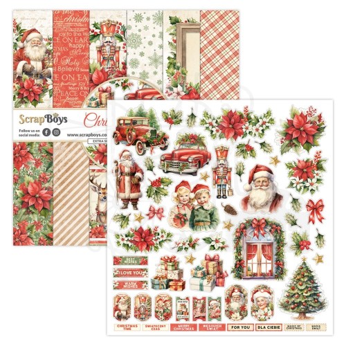 Zestaw papierów 30x30 Christmas Day SB-CHDA-08 ScrapBoys