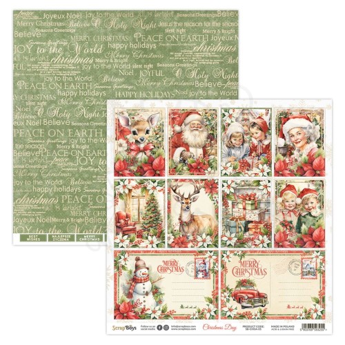 Papier 30x30 Christmas Day 05 SB-CHDA-05 ScrapBoys