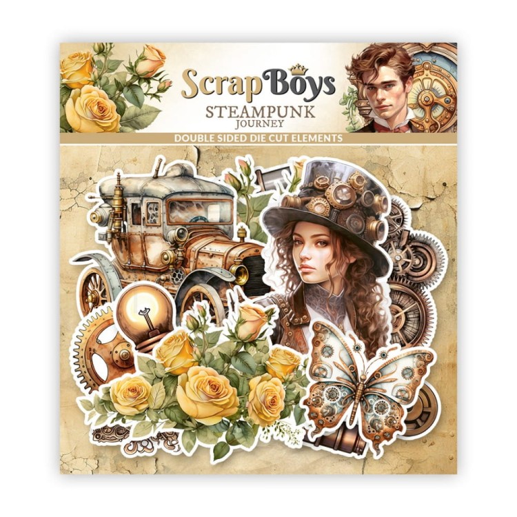 Ozdoby papierowe die-cuts Pop-up Steampunk Journey SB-STJO-12 ScrapBoys