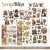 Zestaw papierów 15x15 z elementami do wycięcia Steampunk Journey SB-STJO-11 ScrapBoys