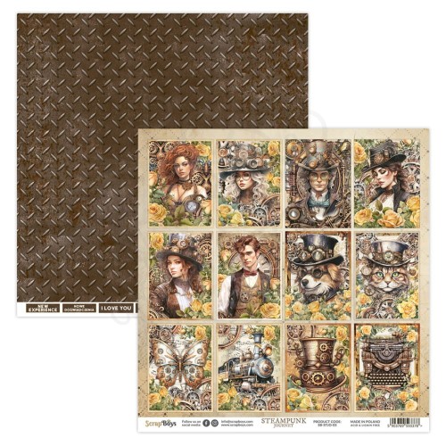 Papier 30x30 Steampunk Journey 05 SB-STJO-05 ScrapBoys