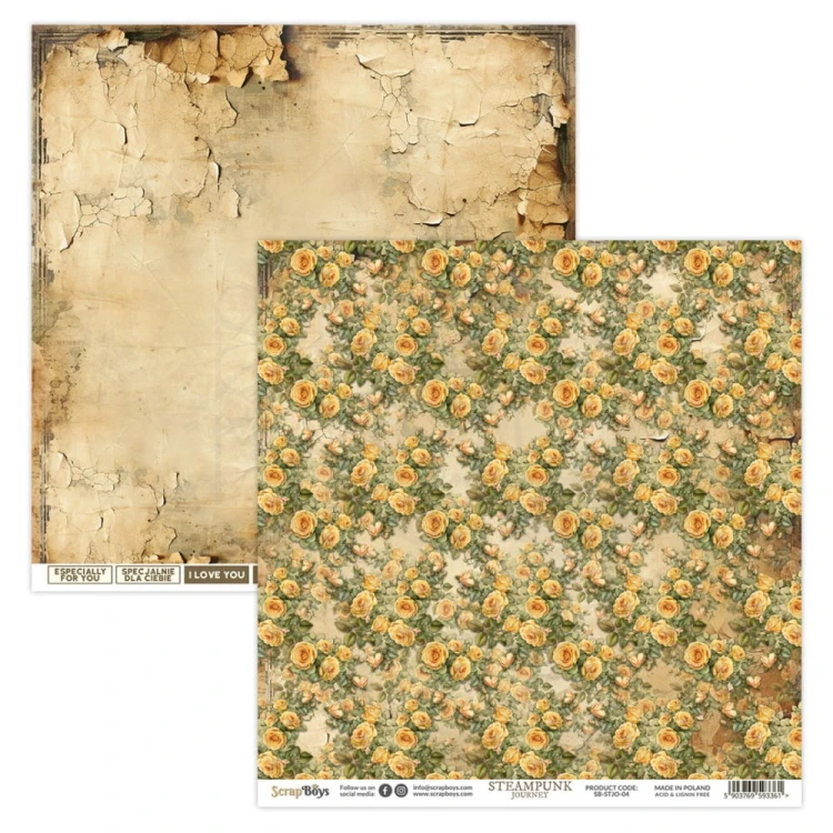 Papier 30x30 Steampunk Journey 04 SB-STJO-04 ScrapBoys