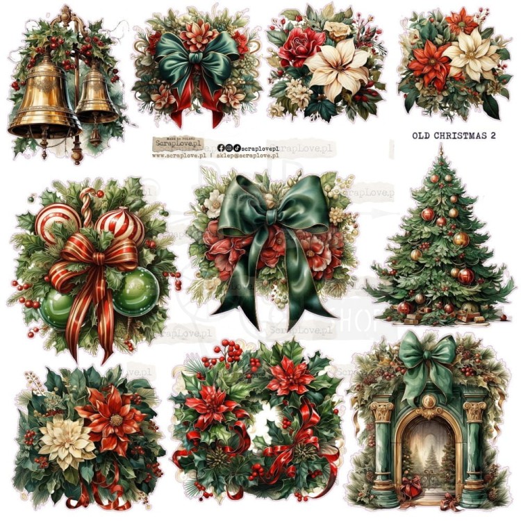 Naklejki do scrapbookingu i art journalingu Old Christmas 2 ScrapLove