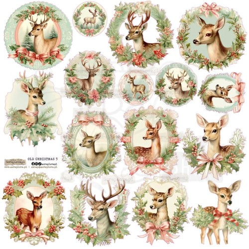 Naklejki do scrapbookingu i art journalingu Old Christmas 5 ScrapLove